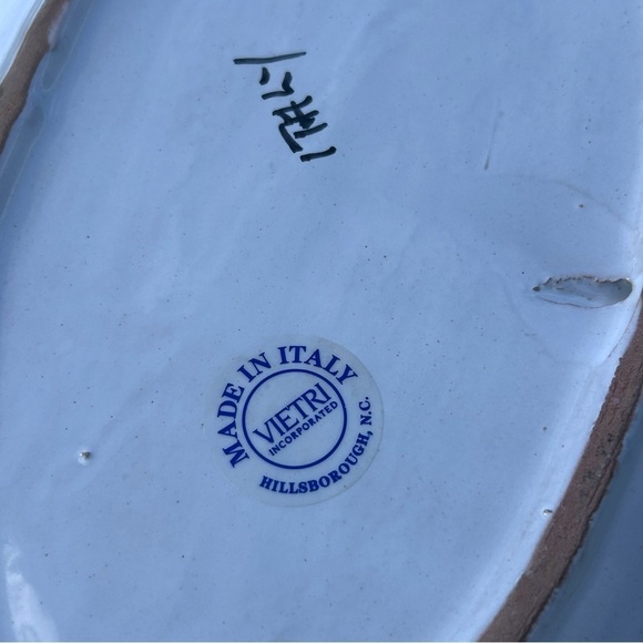 Vietri Hand Painted Fish Platter | 10 1/2" Long | Made in Italy - Picture 8 of 8